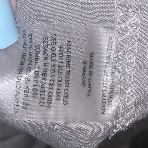 Oleg Cassini Sport Womens Capri Pants Size XL  Color Shark Sea breeze RN 45749 - Picture 7 of 7